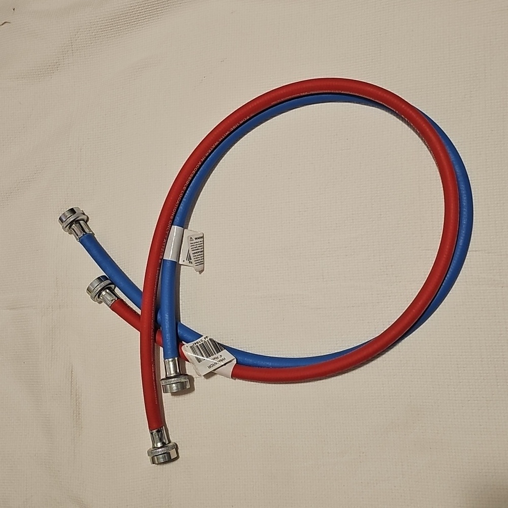Hot And Cold Rubber Washing Machine Hoses Tote D